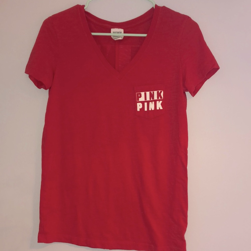 Red Victoria’s Secret V-neck